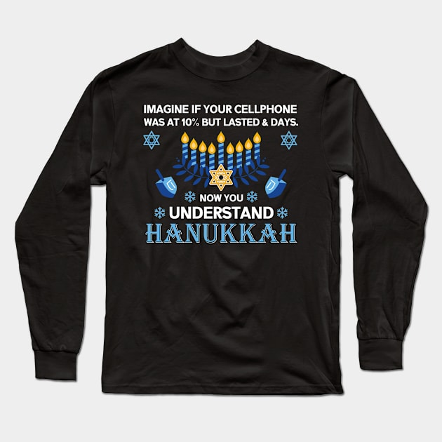 Funny Hanukkah Tee Jewish Holiday Now I Got Hanukkah looks Long Sleeve T-Shirt by paynegabriel